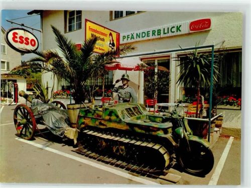 88138 W8995 Schlachters - Tankstelle Esso Gasthaus Pfänderblick Wilhelm Frey Uniform Kettenkrad