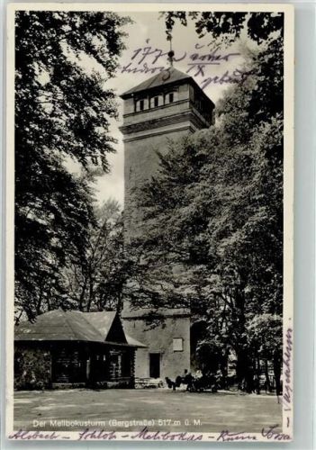 Zwingenberg 1934 Gasthaus Aussichtsturm Mellbokusturm