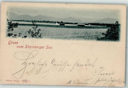 Aufkirchen Starberger See Ort lt. Stempel