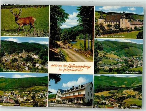Kirchhundem 1975 Hotel am Hirschfreigehege Adolfsburg