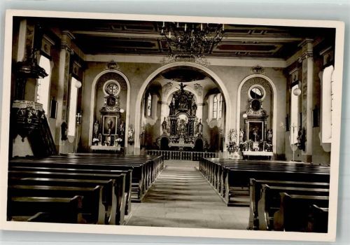 Sasbachwalden Inneres der Wallfahrtskirche Dreifaltigkeit Fotograf Käshammer