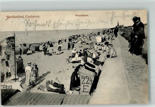 Cuxhaven 1913 Strandleben Bademode Fotograf Albert Angelbeck
