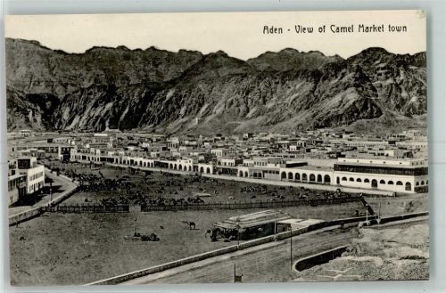 Aden View of Camel Market town