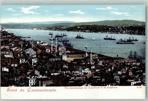 Konstantinopel Istanbul - Vue Panoramique de Top Hane et du Busphore