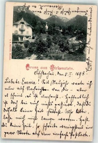 Birkenstein 1898 mit Wallfahrtskapelle