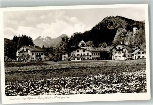 Jachenau mit Herzogstand und Heimgarten Fotograf Eisenschenk Notopfermarke