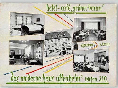 97215 W8704 Uffenheim - Hotel Cafe grüner Baum