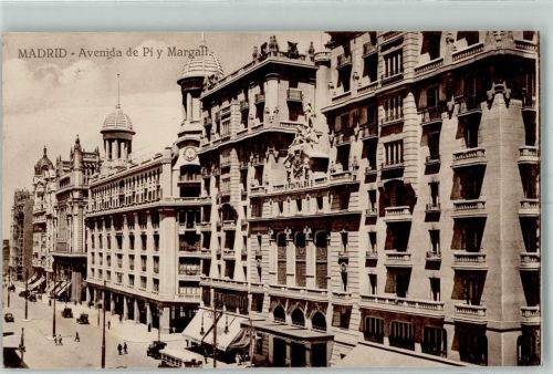 Madrid - Avenida de Pi y Margalt Straßenbahn Oldtimer