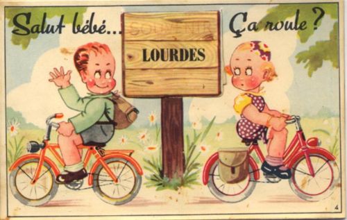 Lourdes Lourdes (Frankreich) Leporello I-II (fleckig VS/RS)