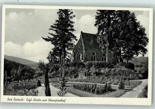 56864 W5582 Bad Bertrich - Kirche mit Ehrenfriedhof