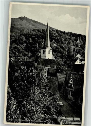Alsbach mit Ev. Kirche und dem Melibokus Verlag Wilhelm Gerling Nr. 4947