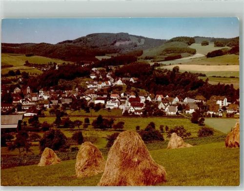 Hachen Panorama des Ortes mit Kirche Maria Opferung Foto Original aus Archiv eines Ansichtskartenverlags Ort handschriftlich