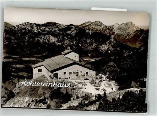 Kehlsteinhaus Hitlers Teehaus Gasthaus mit Alpenpanorama Foto Original aus Archiv eines Ansichtskartenverlags