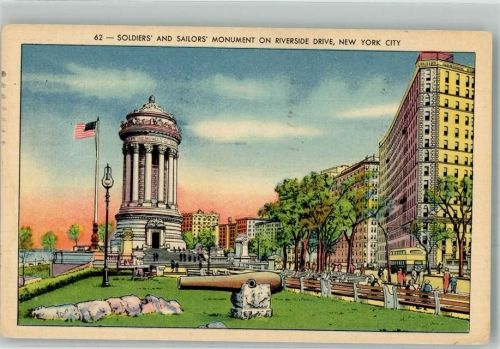 New York City 1949 Kriegerdenkmal Soldiers and Sailors