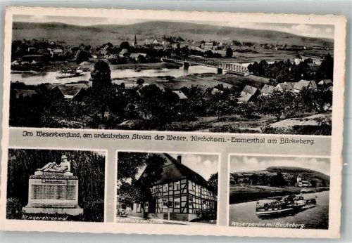 Kirchohsen Kirche Gasthaus zur LInde Dampfschiff WK II
