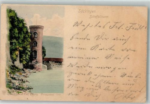 Bad Säckingen 1903 Scheffelturm