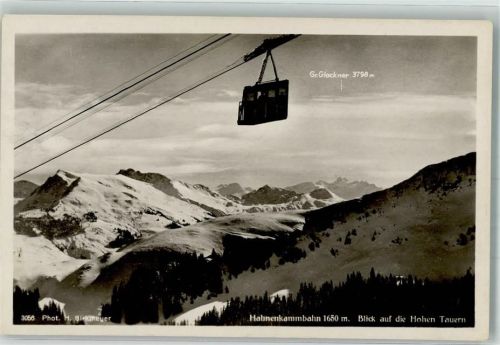 Kitzbühel sign. Birkmeyer Seilbahn Hahnenkammbahn
