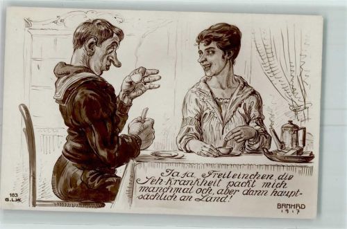 1917 Humor Tee sign. BRNHRD 1917