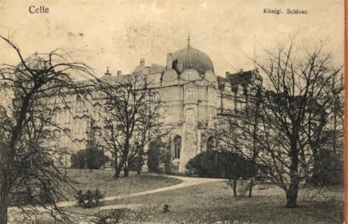 29221 W3100 Celle - Celle (3100) Helioskarte mit Leporello Königliches Schloss II (kleine Abschürfungen VS)