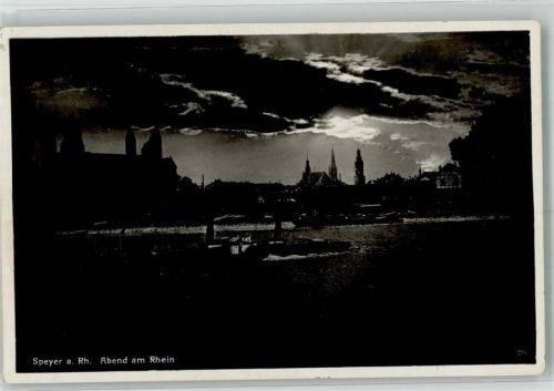 Speyer Abend am Rhein