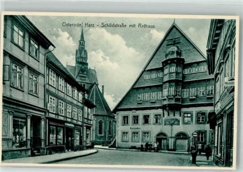 Osterode Schildstrasse Rathaus Gasthaus Ratskeller