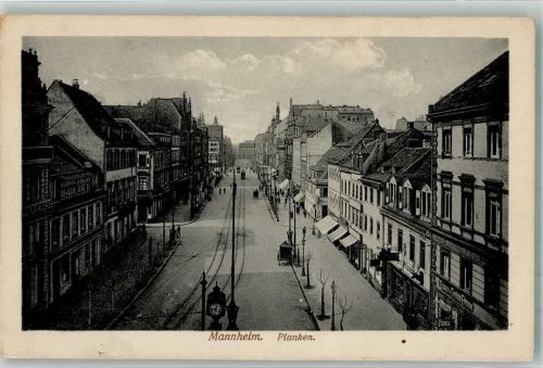 Mannheim 1916 Planken Feldpost WK I