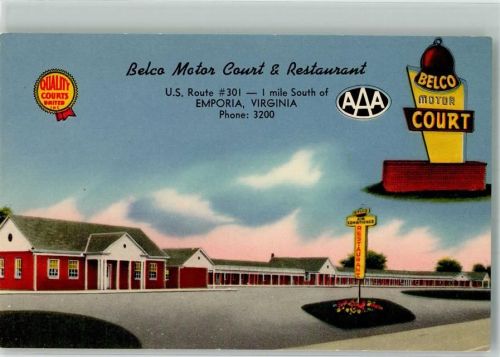 Richmond Foto AK Hotel Belco Motor court U.S.Route 302 Emporia