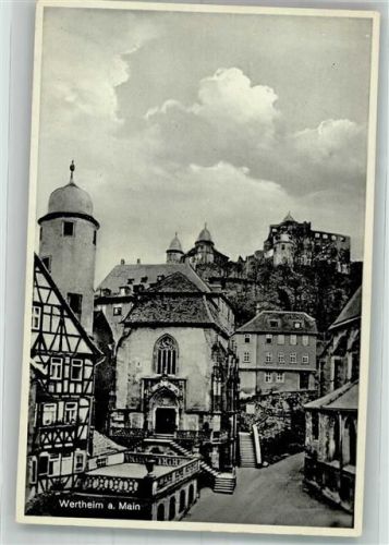 Wertheim Kirchenplatz mit Kilianskapelle