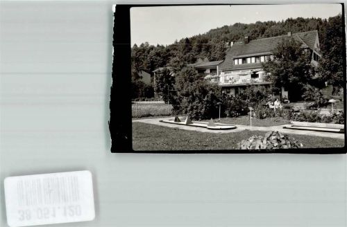 Egloffstein Hotel Häfner Minigolf Foto Original aus Archiv eines Ansichtskartenverlages Ort handschriftlich