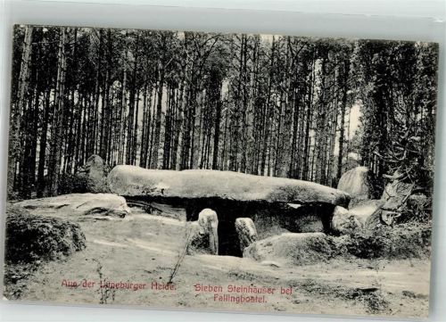 Fallingbostel 1908 Großsteingrab Hünengrab Sieben Steinhäuser