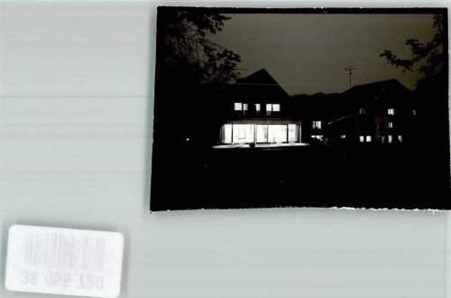 Oedsbach Hotel Grüner Baum bei Nacht Ort handschriftlich Foto Original aus Archiv eines Ansichtskartenverlages