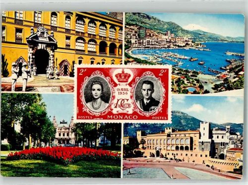 Monte Carlo Schloss Hafen Prinzenpaar 1956
