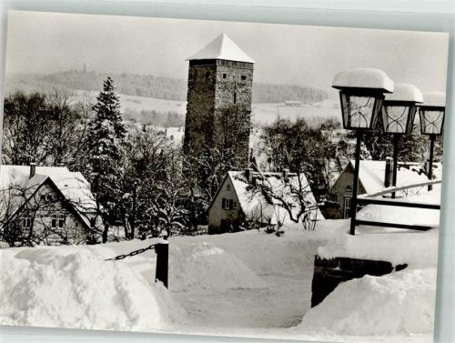 Villingen Denkmal Romäusturm Winter