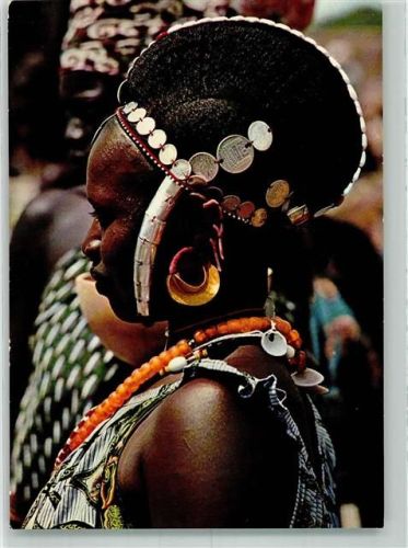 Dakar Tracht Frau Ort lt. Stempel