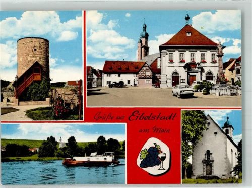 Eibelstadt Kirche Denkmal Säule Rathaus