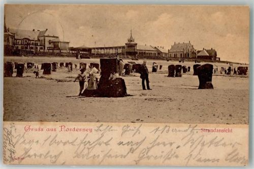 Norderney 1903 Strandleben