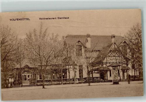 Wolfenbüttel 1920 Gasthaus Sternhaus Litfaßsäule