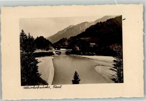 Füssen Ulrichsbrücke Gasthaus Pension Foto AK