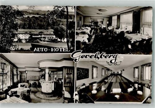 Gevelsberg 1965 Auto- Hotel Kegelbahn