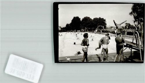 Erzingen Freibad Ort handschriftlich Foto Original aus Archiv eines Ansichtskartenverlages