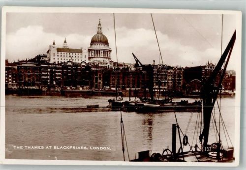 London 1935 The Thames at Blackfriars
