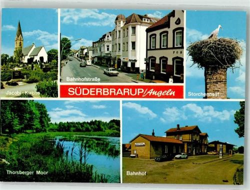 Süderbrarup Kirche Jacobi Bahnhofstrasse Storchennest Bahnhof