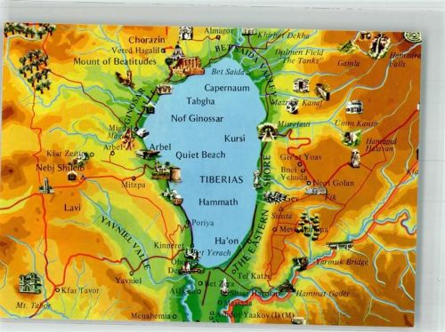 Tiberias Landkarte