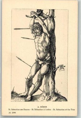 St. Sebastian am Baume F.A. Ackermann`s Kunstverlag 2590