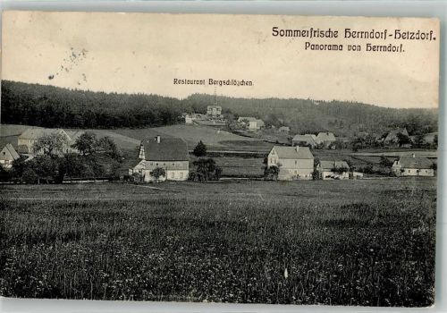 Herrndorf 1911 Gasthaus Bergschlößchen