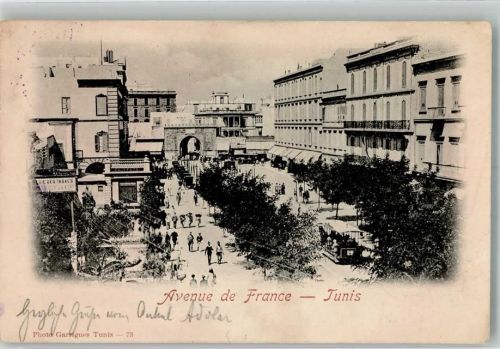 Tunis Pferdestraßenbahn Avenue de France