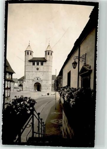 Bad Gandersheim Stiftskirche Foto Original aus Archiv eines Ansichtskartenverlages Ort handschriftlich
