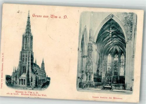 Ulm 1900 Münster innen