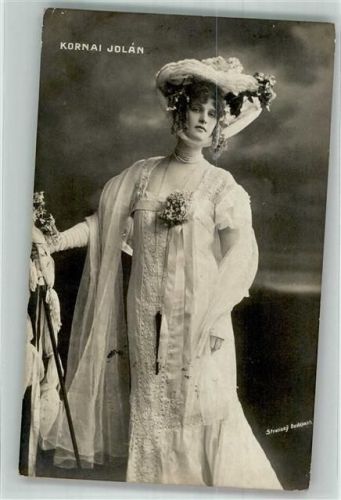 Budapest 1906 Portrait der ungarischen Schauspielerin Jolan Kornai Ort lt. Fotograf Strelisky