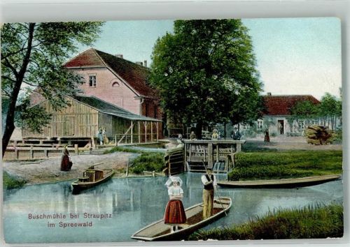 Straupitz Gasthaus Buschmühle Bahnpost